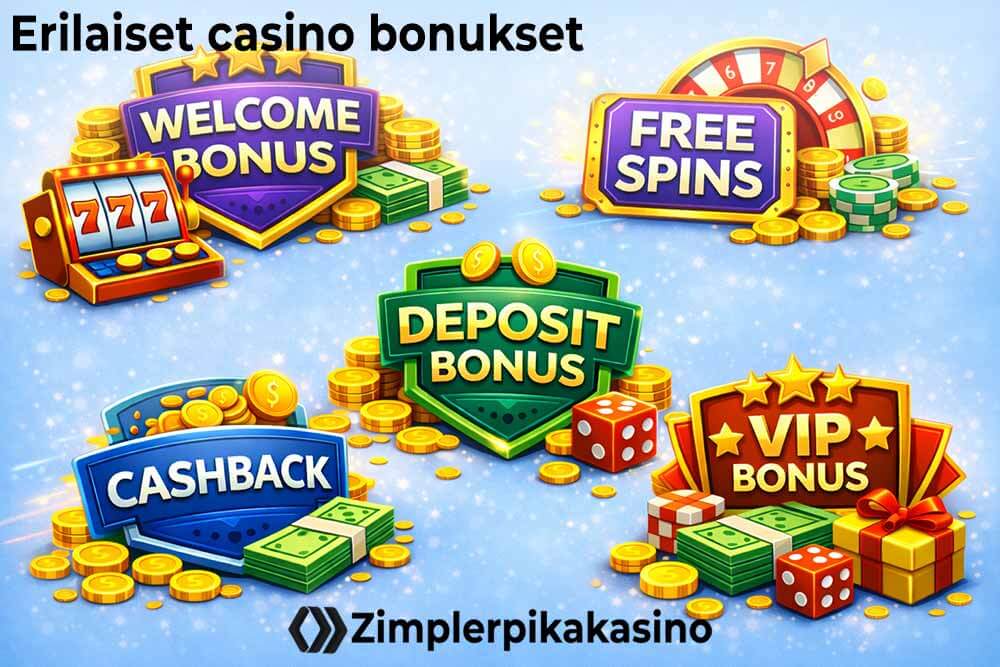 Erilaisia bonuksia